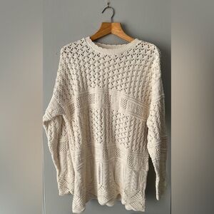 Vintage cotton tunic length sweater